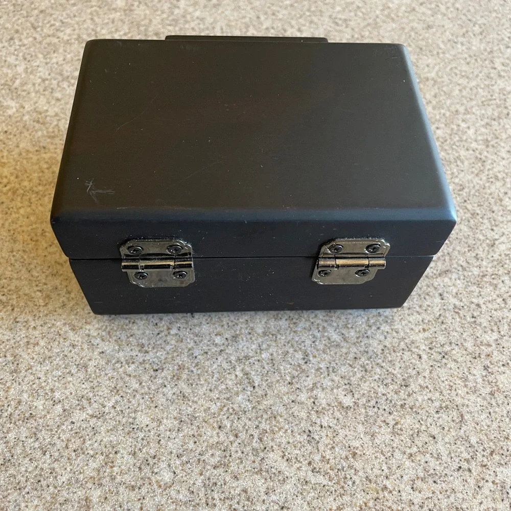 Black Jewelry Box with Colorful Symbols